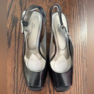 Ros Hommerson Tony Slingback Shoes in Black